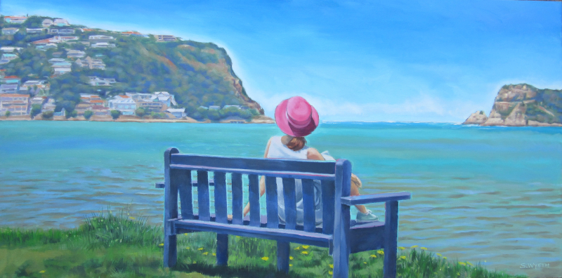 Shane Wyeth Landscape Paintings oils on canvas artwork for sale in a representational but painterly style with a presence of line.